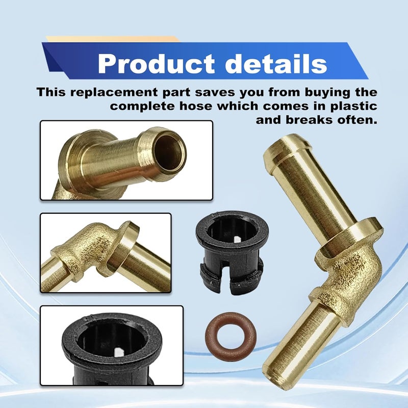 Pleoos Car Thermostat Outlet Hose Connector Water Outlet Hose Connector Kit LR049990 Compatible with Jaguar XF 2010-2012,XJ 2011-2013,XK 2010-2015 Land Rover Range Rover/Sport Discovery 4 Velar 5.0 V8 3.0 V6 - Image 3